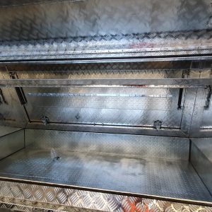 Checker plate floor