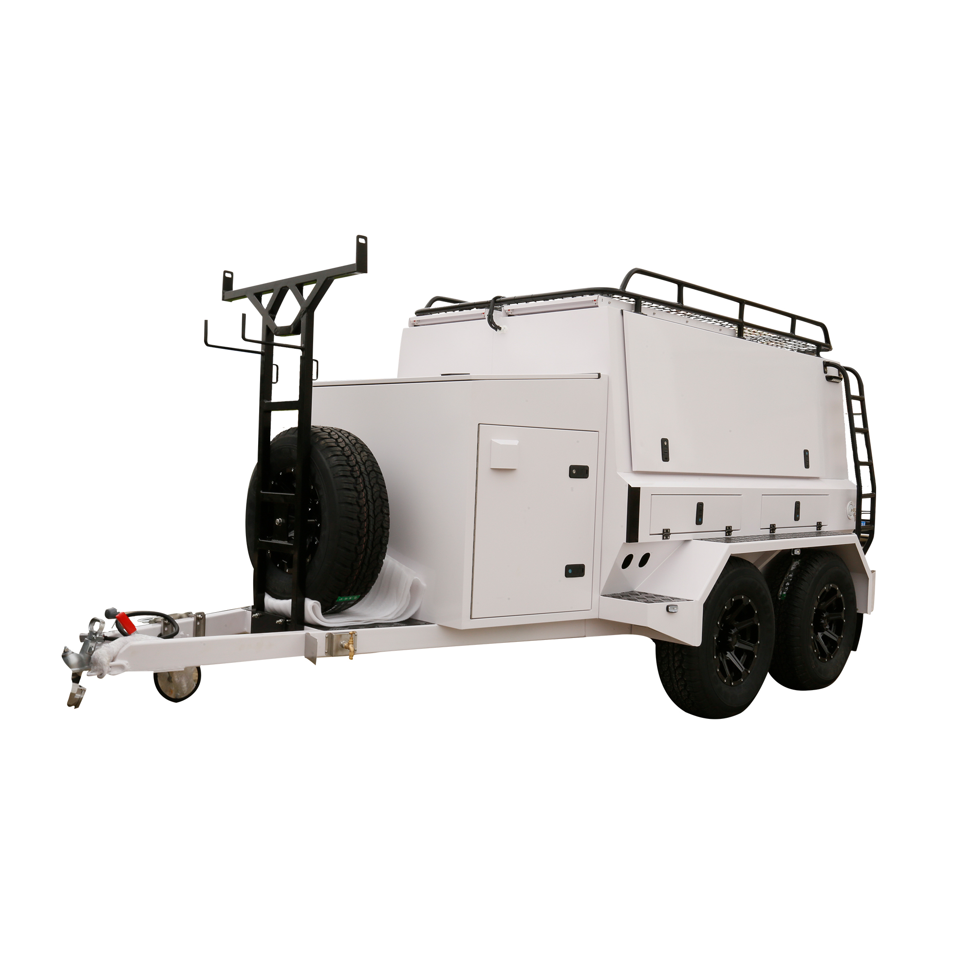 8x5 Tool Trailer with Drawer – White